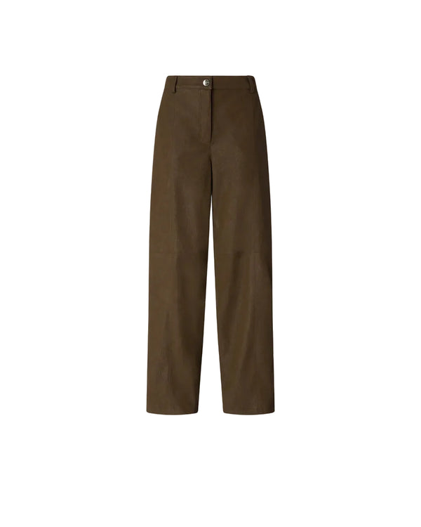 Pinko Straight Fit Nubuck Leather Effect
