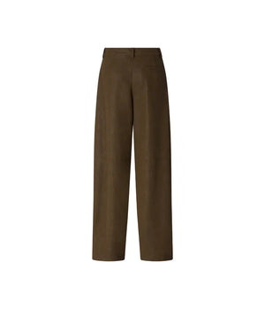 Pinko Straight Fit Nubuck Leather Effect