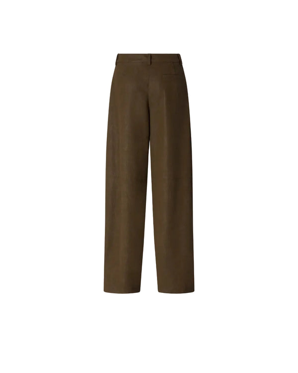 Pinko Straight Fit Nubuck Leather Effect