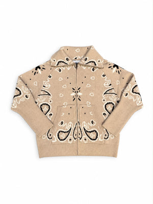 HEARTS Cardigan Bandana Beige