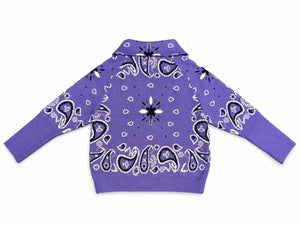 HEARTS Cardigan Bandana Purple