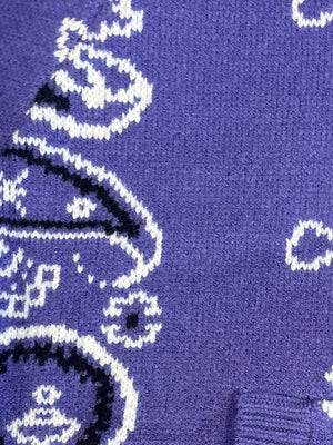 HEARTS Cardigan Bandana Purple