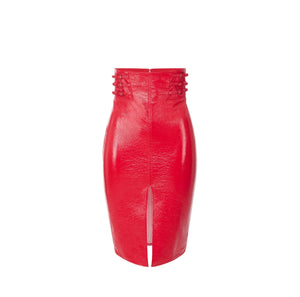 Elisabetta Franchi Skirt Vernice Rosso