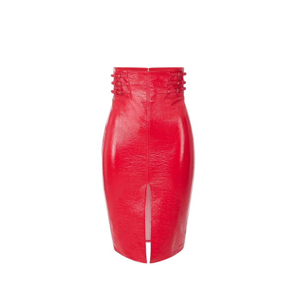 Elisabetta Franchi Skirt Vernice Rosso