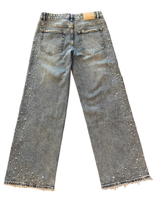 Queen Hearts – Pearl & Rhinestone Jeans