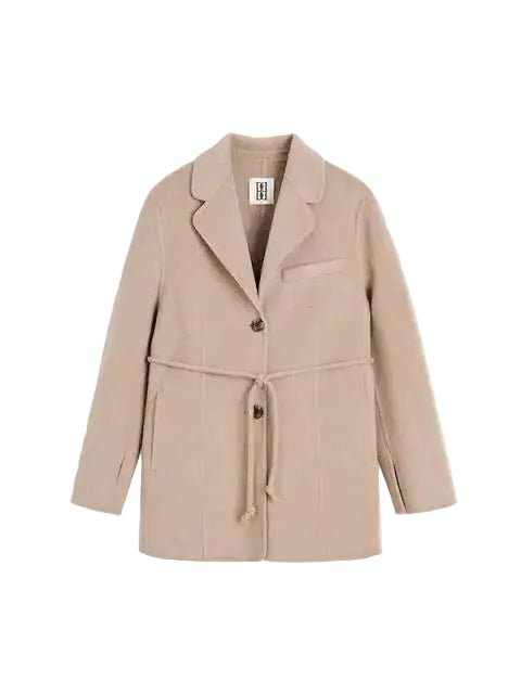 By Malene Birger Hellen Coat Grey Brown Melange - HEARTS Zandvoort
