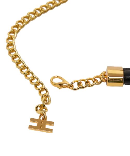 Elisabetta Franchi Belt Nero - HEARTS Zandvoort