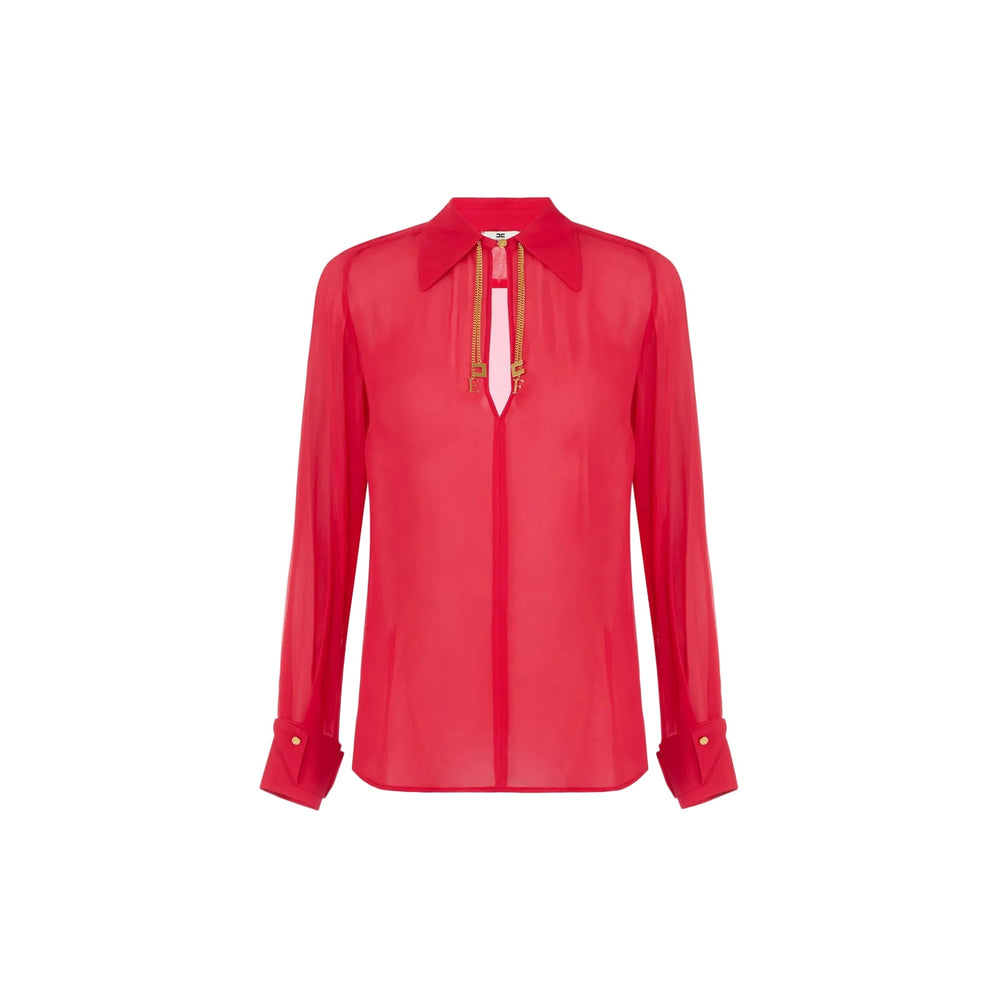 Elisabetta Franchi Blouse Red Passion - HEARTS Zandvoort