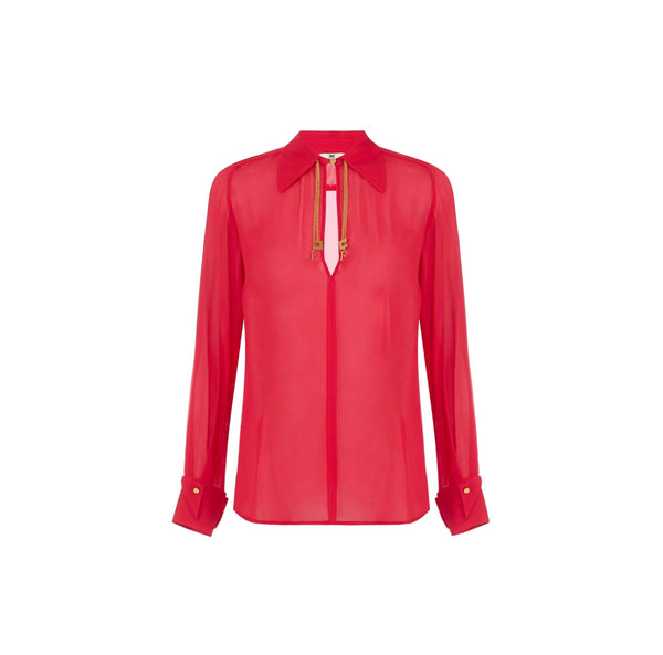 Elisabetta Franchi Blouse Red Passion - HEARTS Zandvoort