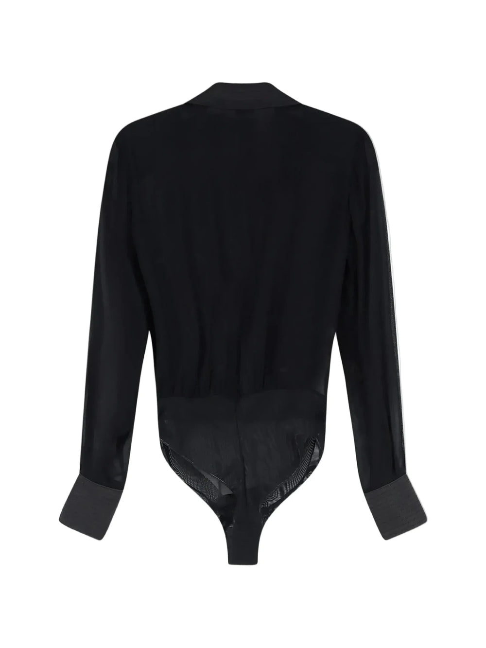 Elisabetta Franchi Body With Satin Revers Nero - HEARTS Zandvoort