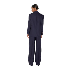 Elisabetta Franchi Cool Wool Blazer Pinestripe - HEARTS Zandvoort