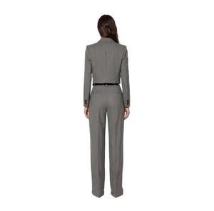 Elisabetta Franchi Cropped Blazer Heather Grey - HEARTS Zandvoort