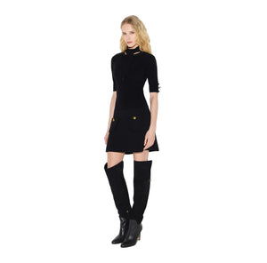 Elisabetta Franchi Dress Nero - HEARTS Zandvoort