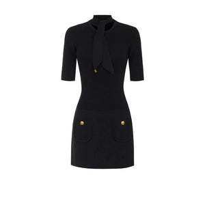 Elisabetta Franchi Dress Nero - HEARTS Zandvoort