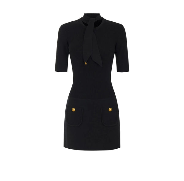 Elisabetta Franchi Dress Nero - HEARTS Zandvoort