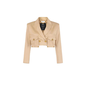 Elisabetta Franchi Jacket Cammello - My Store