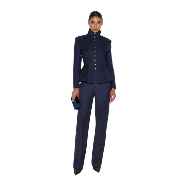 Elisabetta Franchi Jacket Cool Wool Midnight Blue - HEARTS Zandvoort