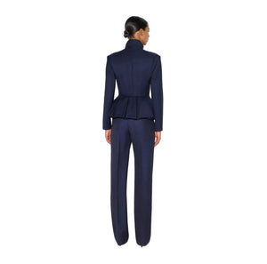 Elisabetta Franchi Jacket Cool Wool Midnight Blue - HEARTS Zandvoort