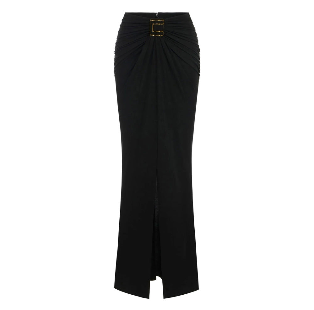 Elisabetta Franchi Long Skirt Nero - HEARTS Zandvoort
