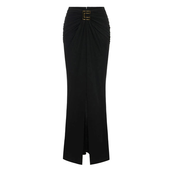 Elisabetta Franchi Long Skirt Nero - HEARTS Zandvoort