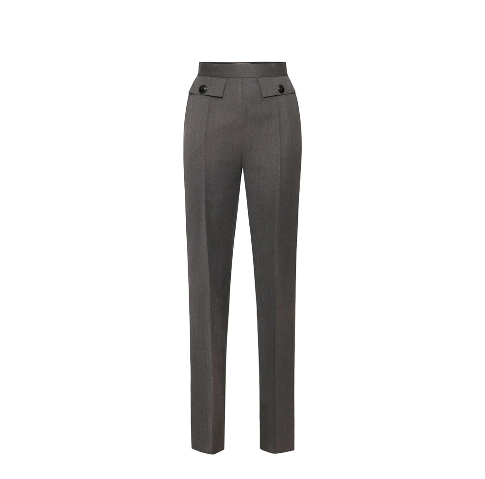 Elisabetta Franchi Pants Cool Wool Heather Grey - HEARTS Zandvoort
