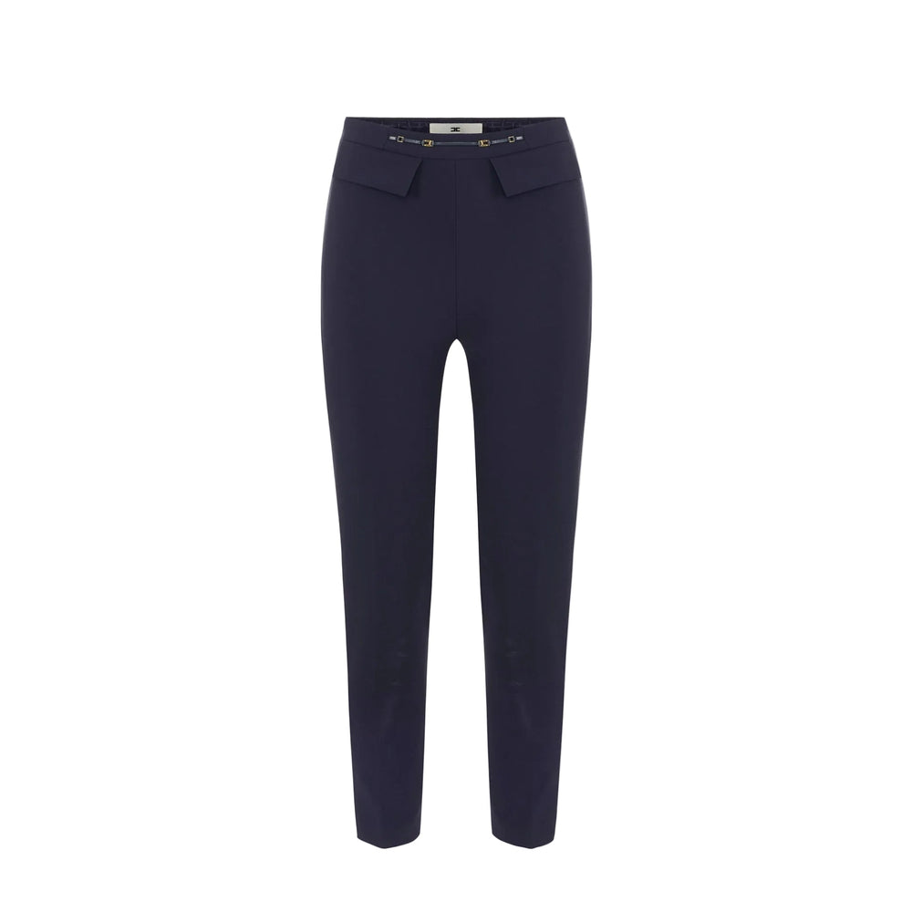Elisabetta Franchi Pants Midnight Blue - HEARTS Zandvoort