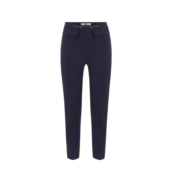Elisabetta Franchi Pants Midnight Blue - HEARTS Zandvoort