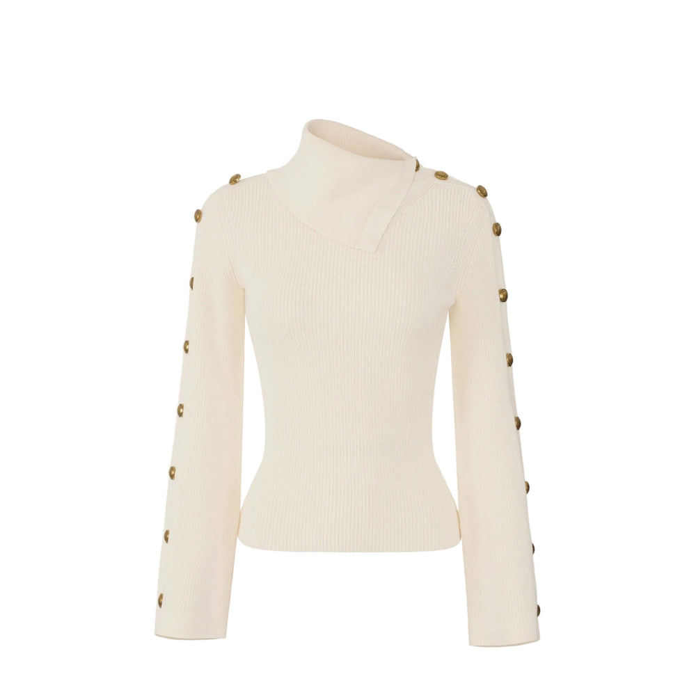 Elisabetta Franchi Pullover Butter - HEARTS Zandvoort