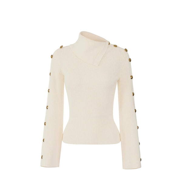 Elisabetta Franchi Pullover Butter - HEARTS Zandvoort