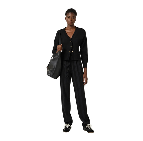 Elisabetta Franchi Satin Pants Nero - My Store