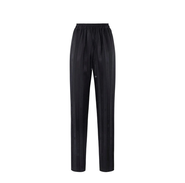 Elisabetta Franchi Satin Pants Nero - My Store