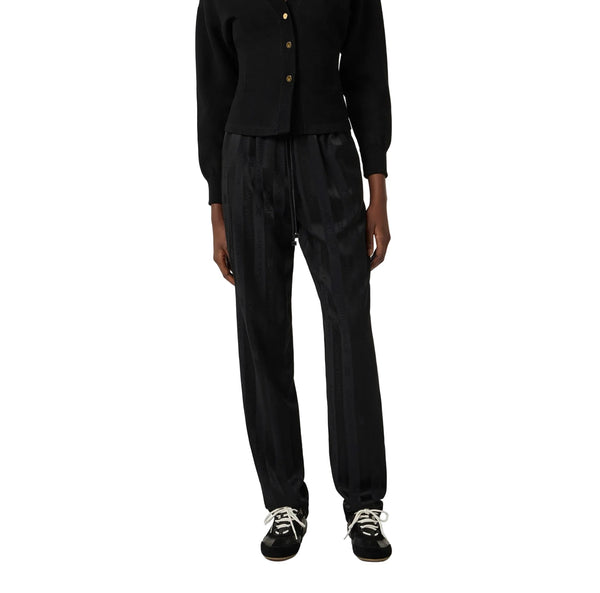 Elisabetta Franchi Satin Pants Nero - My Store