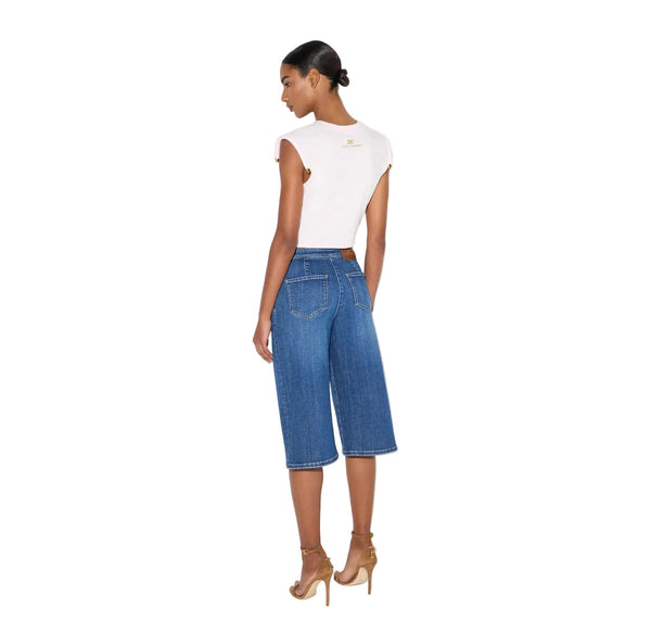 Elisabetta Franchi T-shirt Marshmallow - HEARTS Zandvoort