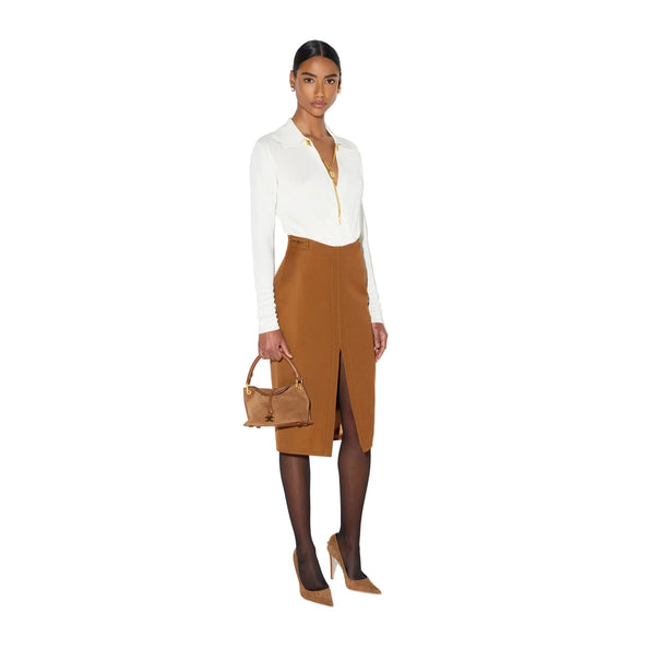 Elisabetta Franchi Tricot Body Burro - HEARTS Zandvoort
