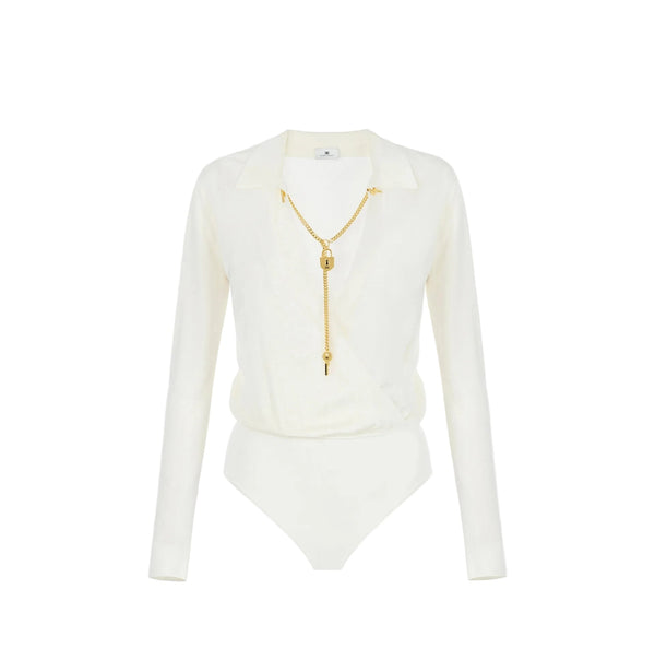 Elisabetta Franchi Tricot Body Burro - HEARTS Zandvoort