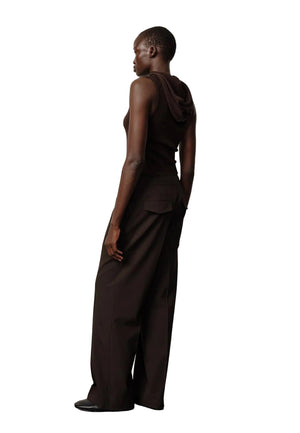 Herskind Clothilde Knit Hooded Body Coffee - HEARTS Zandvoort