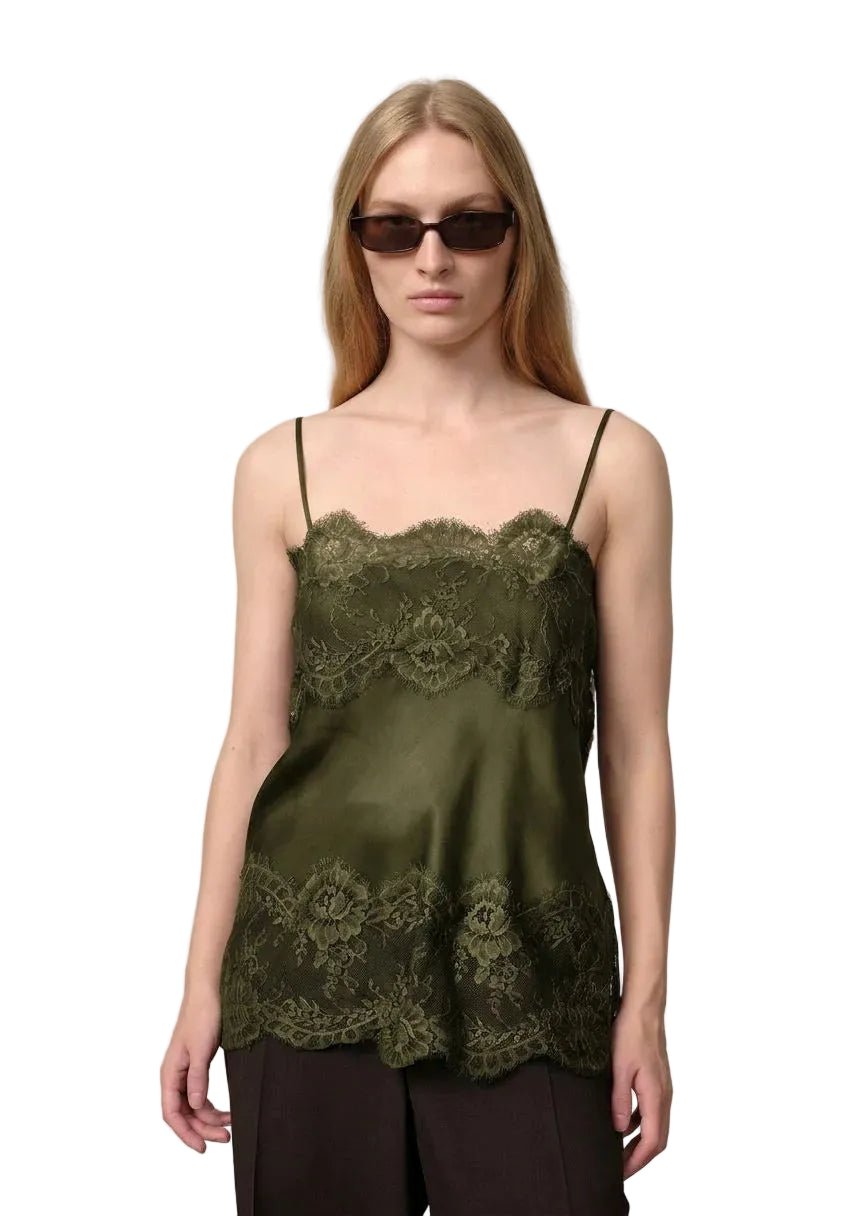 Herskind Linnea Lace Top Green - HEARTS Zandvoort