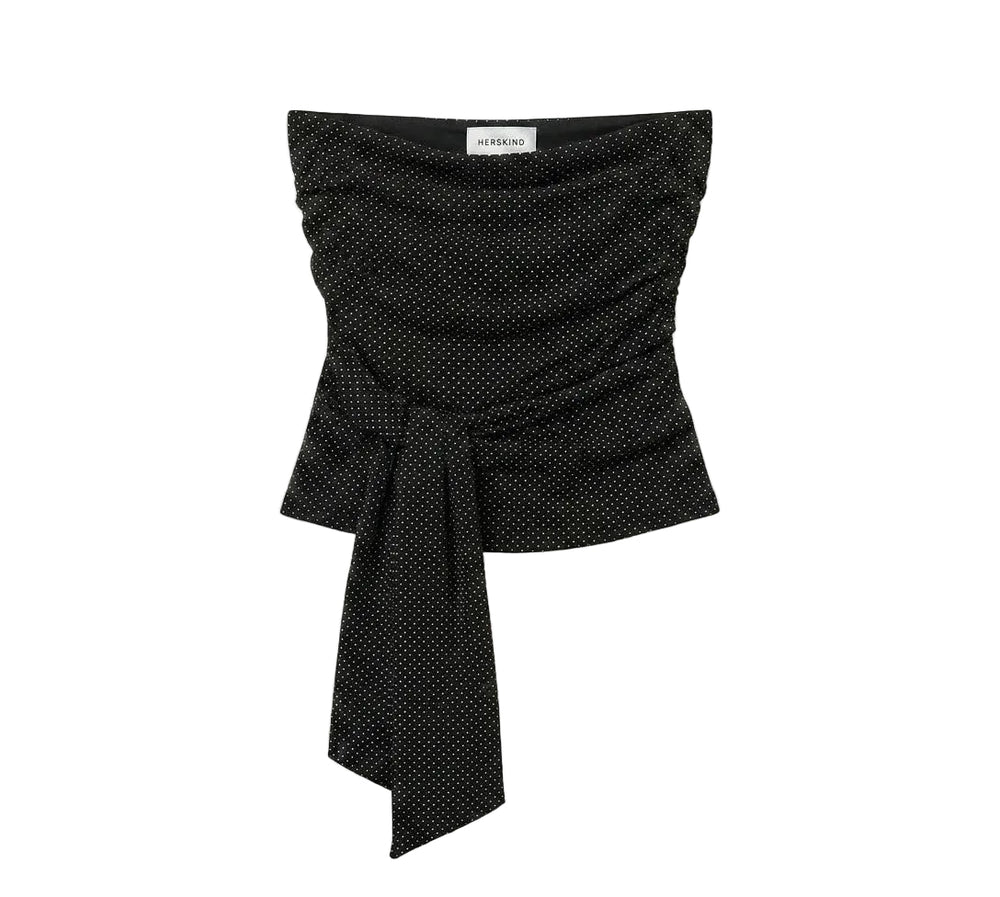 Herskind Molly Top Polka Black - HEARTS Zandvoort