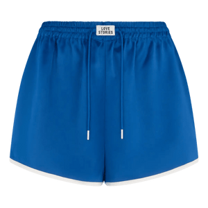 Love Stories Intimates Frankie Short Blue - HEARTS Zandvoort
