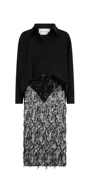 Love Stories Intimates Joey Dress Black - HEARTS Zandvoort