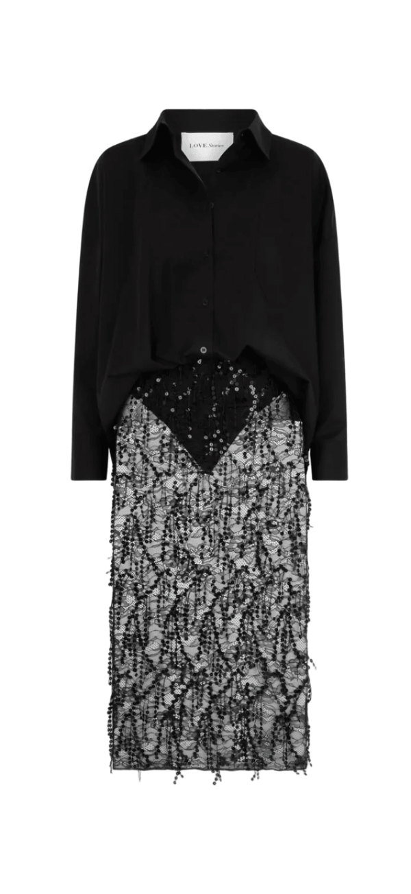 Love Stories Intimates Joey Dress Black - HEARTS Zandvoort