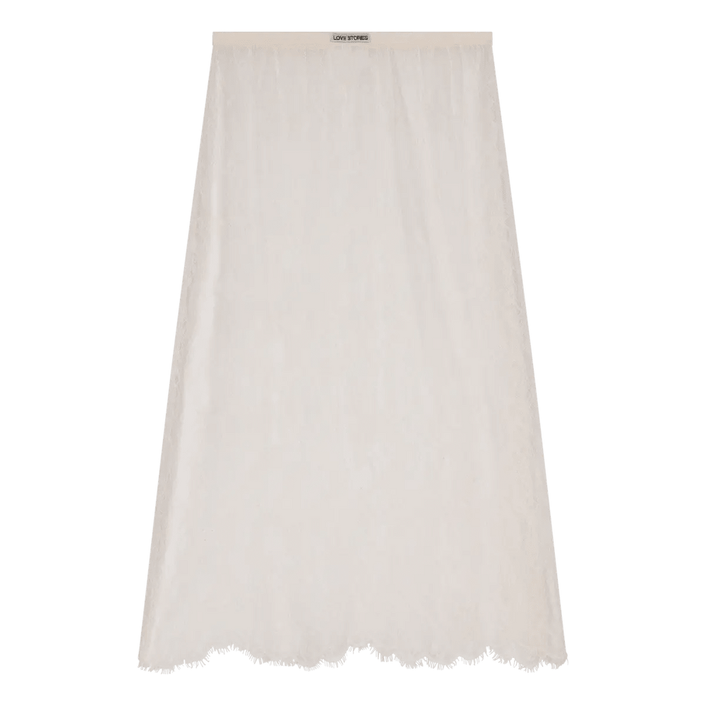 Love Stories Intimates Mia Lace Skirt White - HEARTS Zandvoort