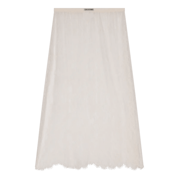 Love Stories Intimates Mia Lace Skirt White - HEARTS Zandvoort