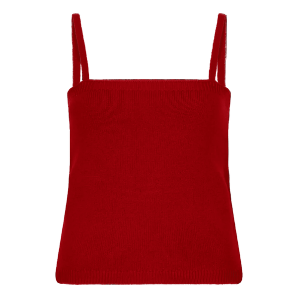 Love Stories Intimates Miranda + Camille Wool Blend Twinset Red - HEARTS Zandvoort