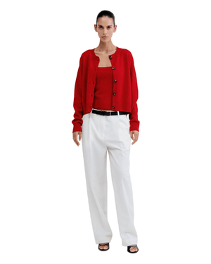 Love Stories Intimates Miranda + Camille Wool Blend Twinset Red - HEARTS Zandvoort
