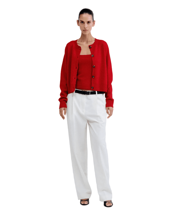 Love Stories Intimates Miranda + Camille Wool Blend Twinset Red - HEARTS Zandvoort