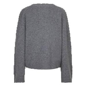 Love Stories Intimates Rachel V-neck Jumper Grey - HEARTS Zandvoort