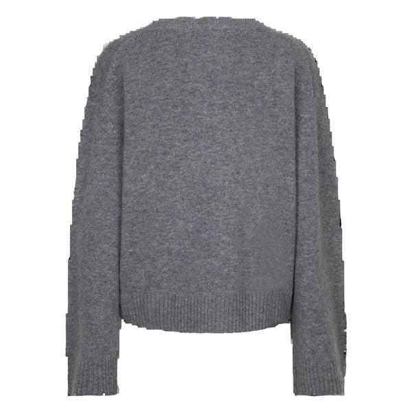 Love Stories Intimates Rachel V-neck Jumper Grey - HEARTS Zandvoort