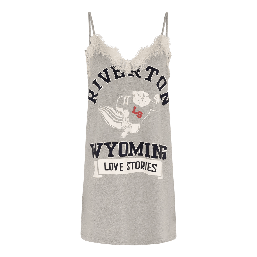 Love Stories Willow Slip Dress Grey - HEARTS Zandvoort