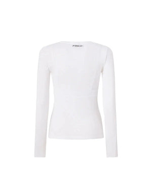 Pinko Asteroide Serafino Top White - My Store